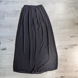 Bebe Sheer Black Maxi Skirt  Skort 00